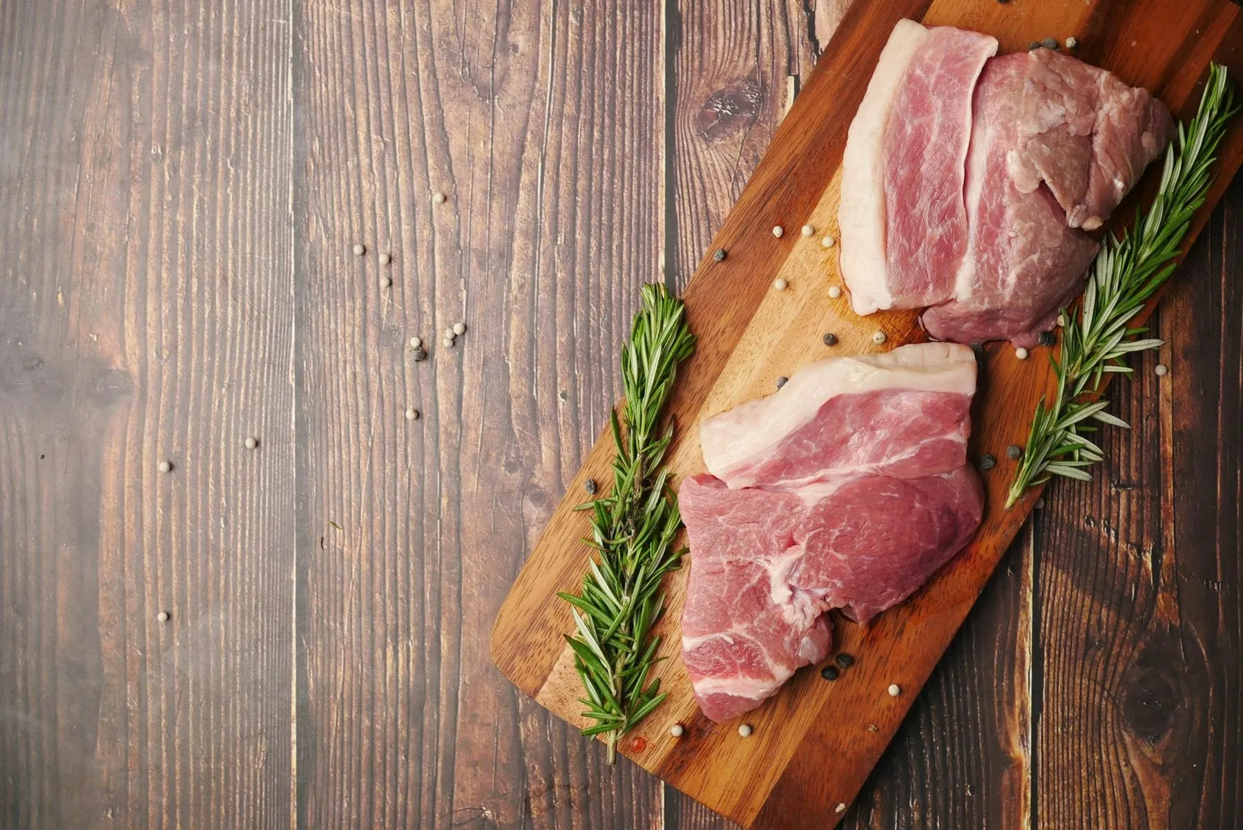 Pork chops and roasts cut at Perry Butcher Co. in Waterboro, Maine